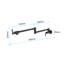 Robinet de lavabo mural avec robinet pivotant et bras articulés doubles-56648907