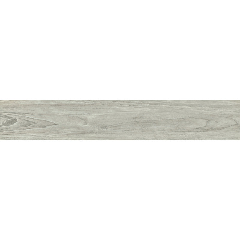Carreau de porcelaine pour mur et plancher en bois au fini naturel gris 8 po x 48 po NATION WOOD, Gris