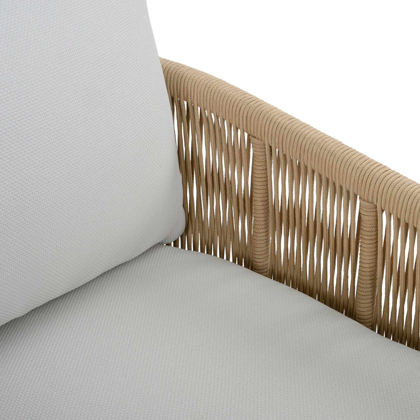 Azariya Acacia Patio Lounge Chair, Ivory