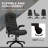 Polyester Blend Executive Chair with Headrest-124745835