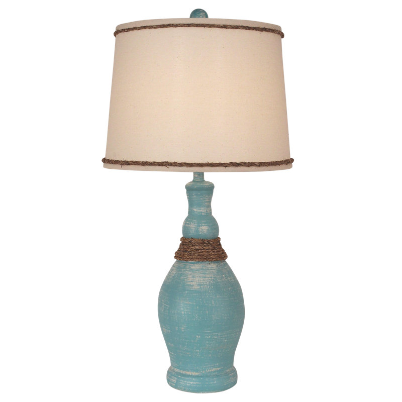 Lampe de table décontractée 28 po mince cou Jaheim