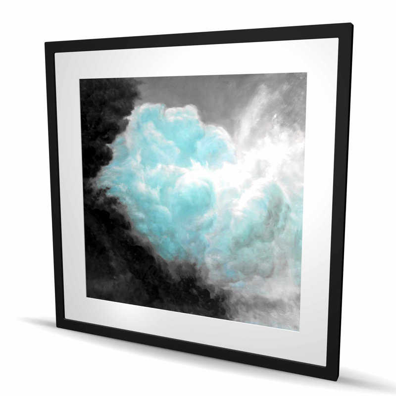 Turquoise, nuages - chambre à coucher bleue