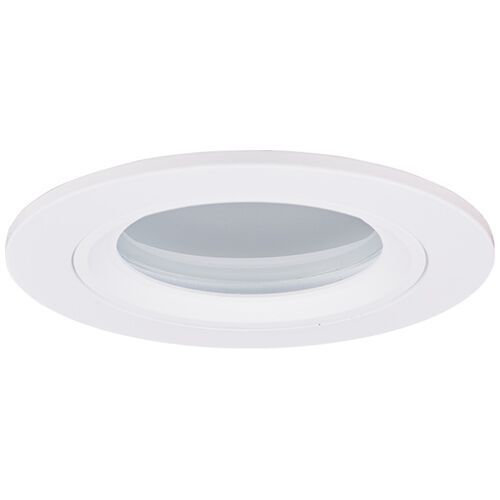 Garniture encastrée de douche 3" moulant, blanc
