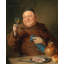 «The Monk's Meal» par Eduard Von Grützner, reproduction d'art sur toile tendue-714002999