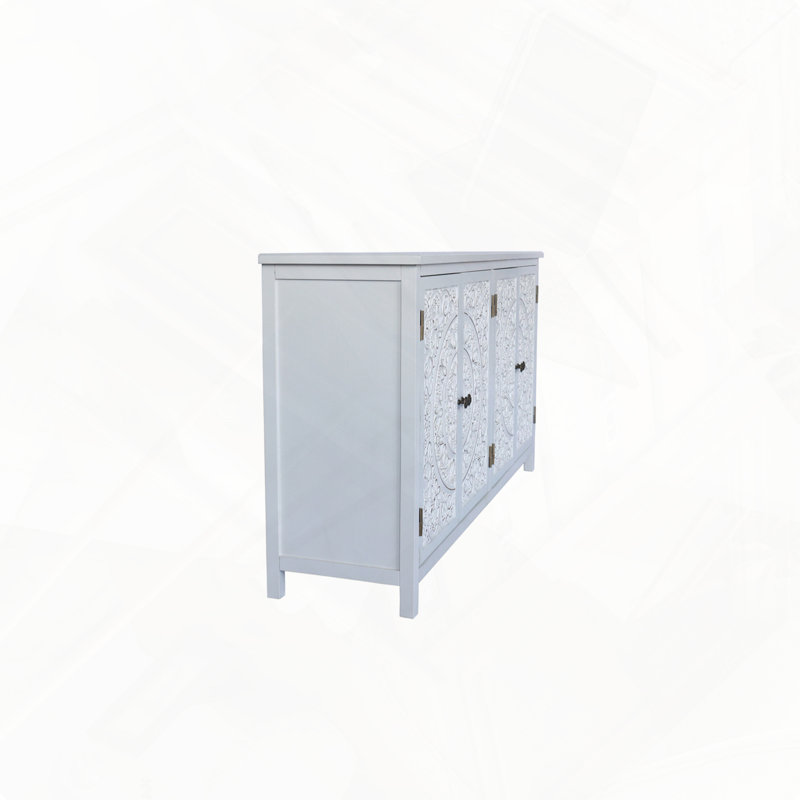 Armoire de rangement à quatre portes en bois
