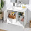 Ensemble de meuble-lavabo 36 po blanc avec 2 portes et 2 tiroirs 36 po-110842768
