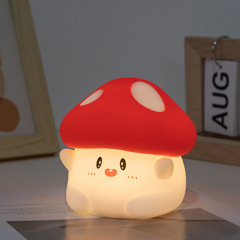 Cartoon Mashroom Pattern LED Night Light