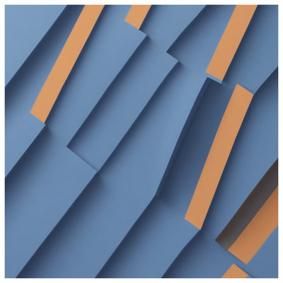 Blue Geometric Shapes Comforter