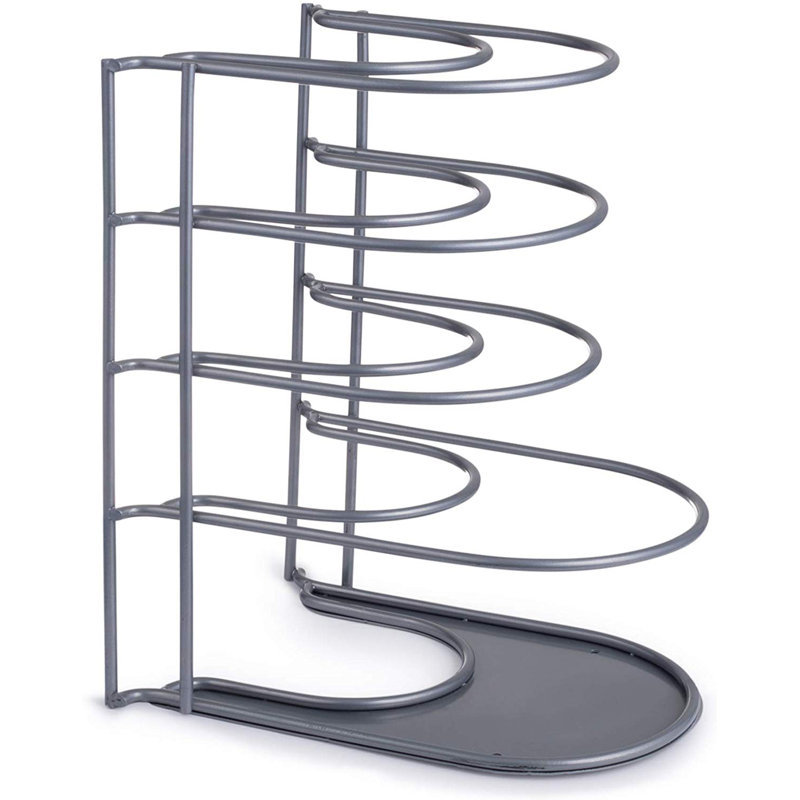 Sandridge Steel Kitchenware Divider Pot Rack, Grey, 8" W