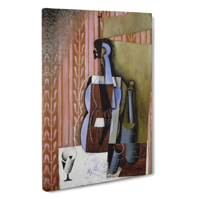 Violin Still Life Vol.3 by Juan Gris - Wrapped Canvas Painting, 50cm H x 35cm W x 3cm D