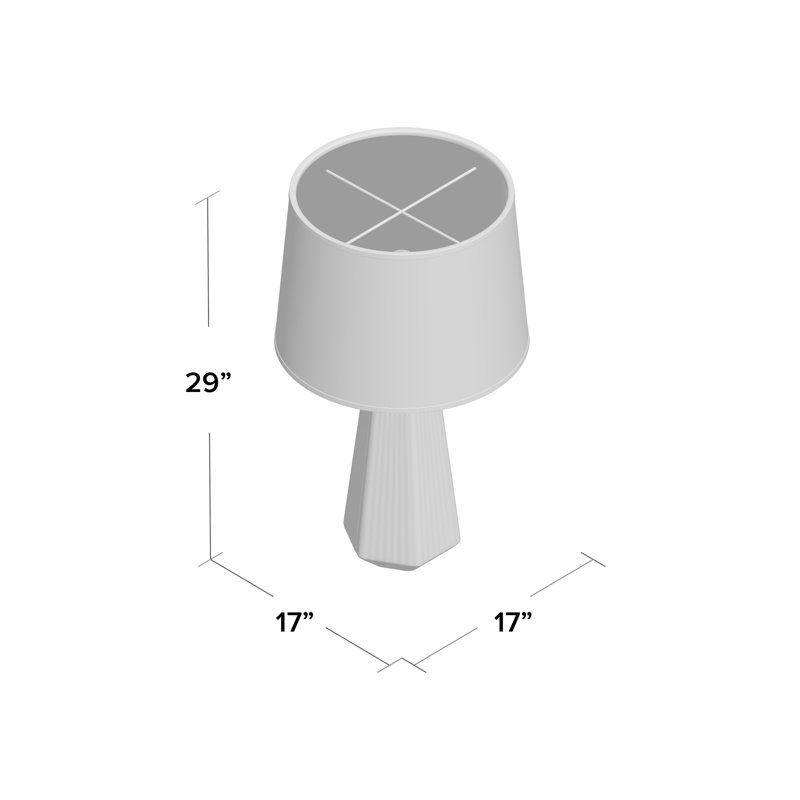 Branigans 29" Table Lamp, Gray