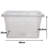 Rebrilliant Polyethylene Plastic Underbed Storage