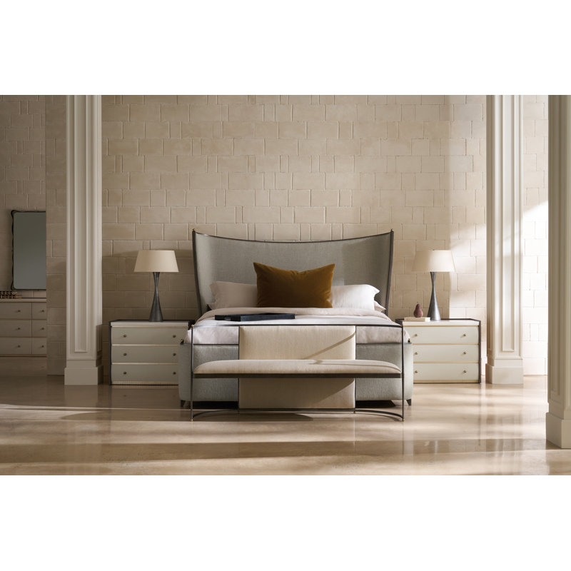 Provence Upholstered Spindle Bed, Queen