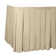 Ultimate Textile 7 Ft. Box Pleat Polyester Table Skirt - 36" Counter Serving Height, Light Pink