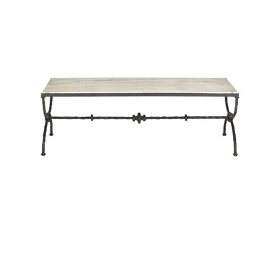 Agora White Travertine Cocktail Table