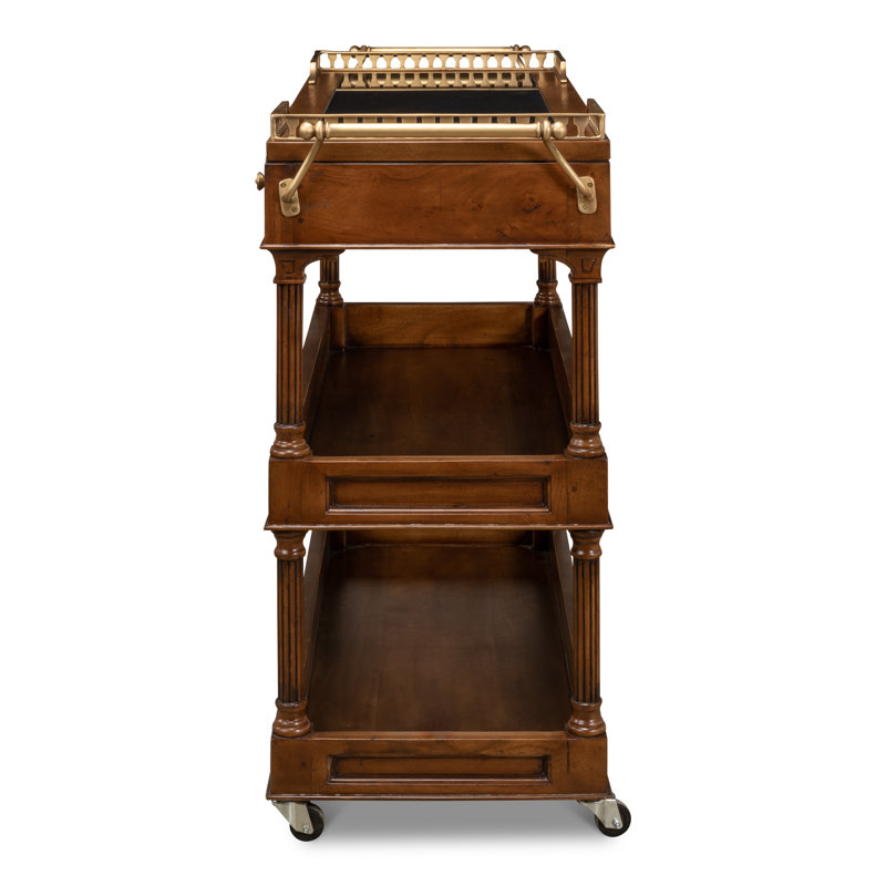 Capital Serving Cart Fruitwood Finish