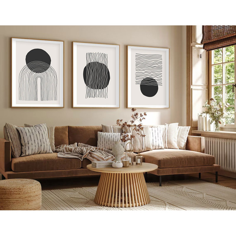 Élégantes peintures décoratives en panneau de fibres à densité moyenne (3 pièces), 8 x 12 pouces chacune | 100% panneau de fibres à densité moyenne avec une épaisseur de 0,1 pouce et 100% des cadres en bois massif avec une épaisseur de 1 pouce | Parfait pour le salon, la chambre à coucher et le bureau