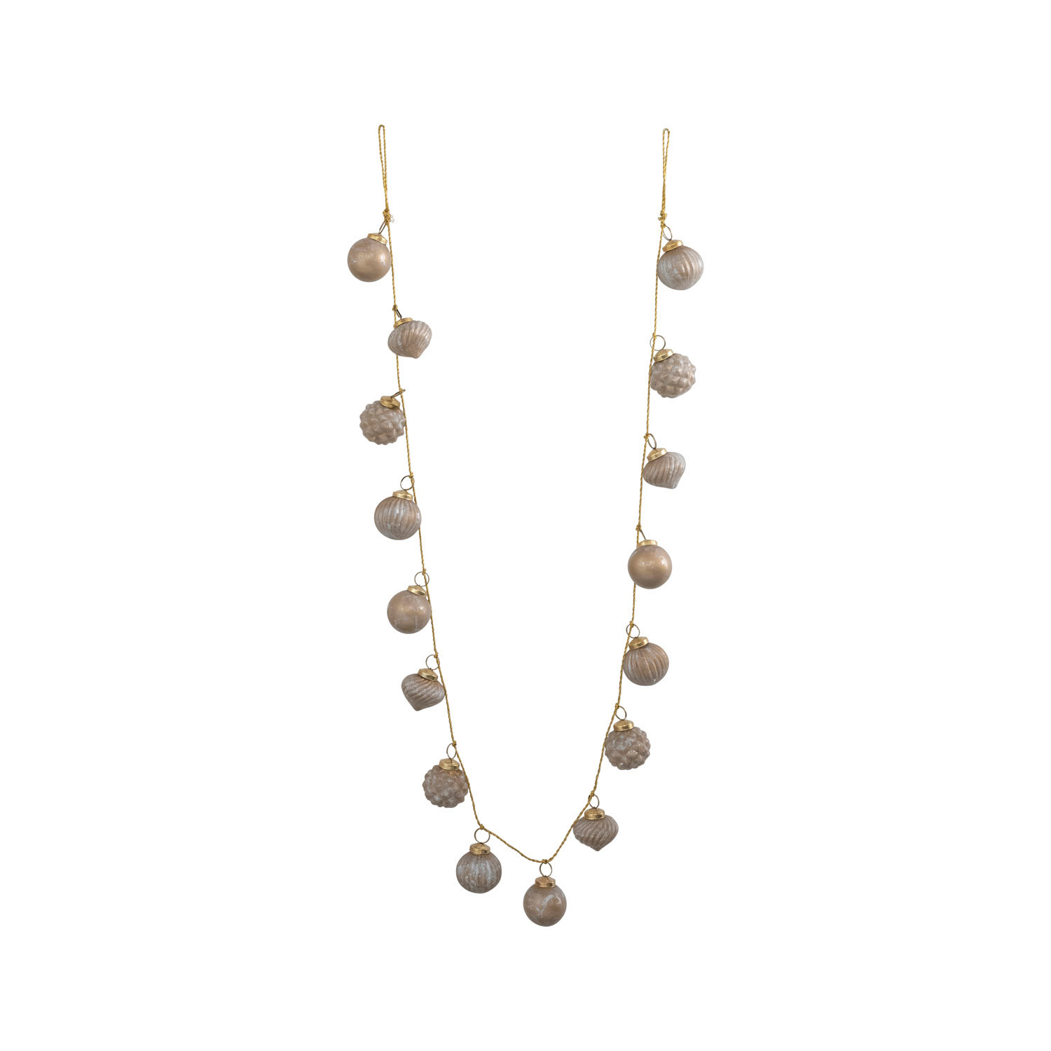 Jarah 6' Taupe Bead Novelty Garland