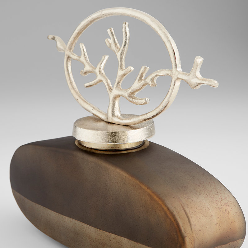 Sculpture Viewleaf, H 11 po x l 12 po x P 3,75 po