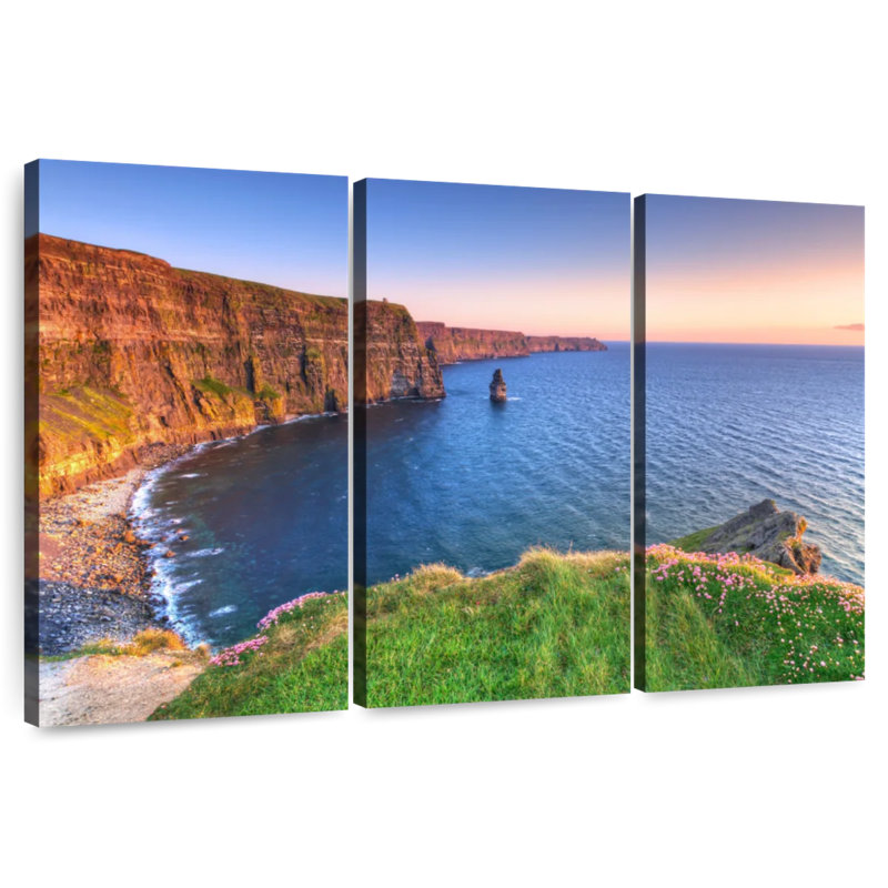 Sebbie Moher Cliffs At Daybreak, 28" H x 45" W