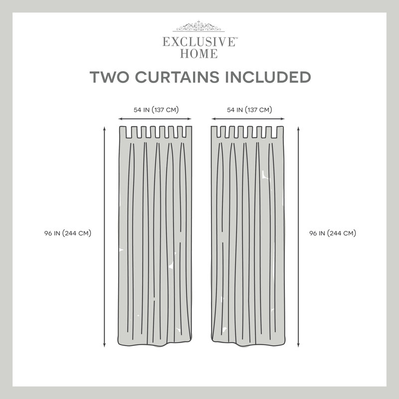 Bella Tab Top Sheer Curtain Pair, Silver, 54" x 96"