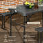 4 - Person Wicker Patio Dining Set Rectangular Table