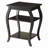 Black 2-shelf End Table