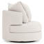 Fauteuil pivotant en tissu Colby - Sur mesure-186923245