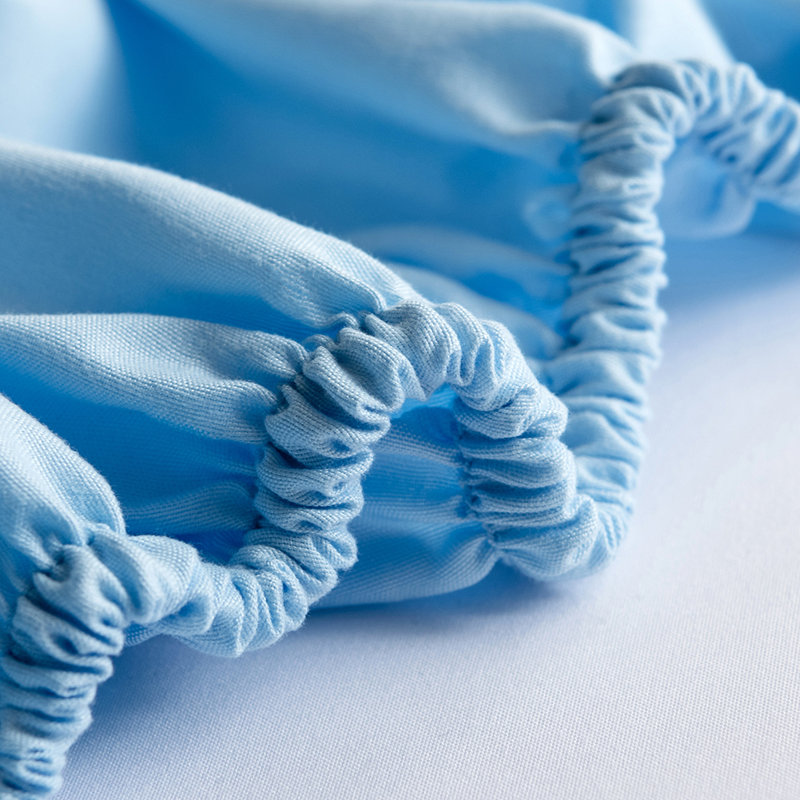 Extra Deep 25cm Bed Sheets Fitted Sheet 100% Poly Cotton, Blue, Kingsize (5')
