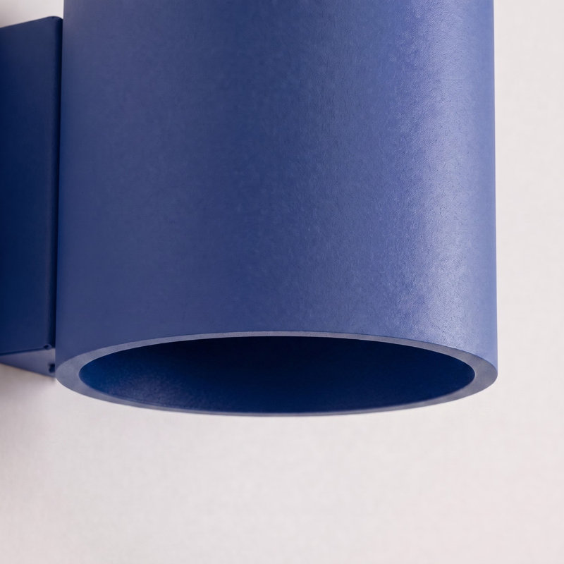 Wall lamp ORBIS 2 grey, Wall lamp ORBIS 1 ultramarine, Ultramarine, 1 Light