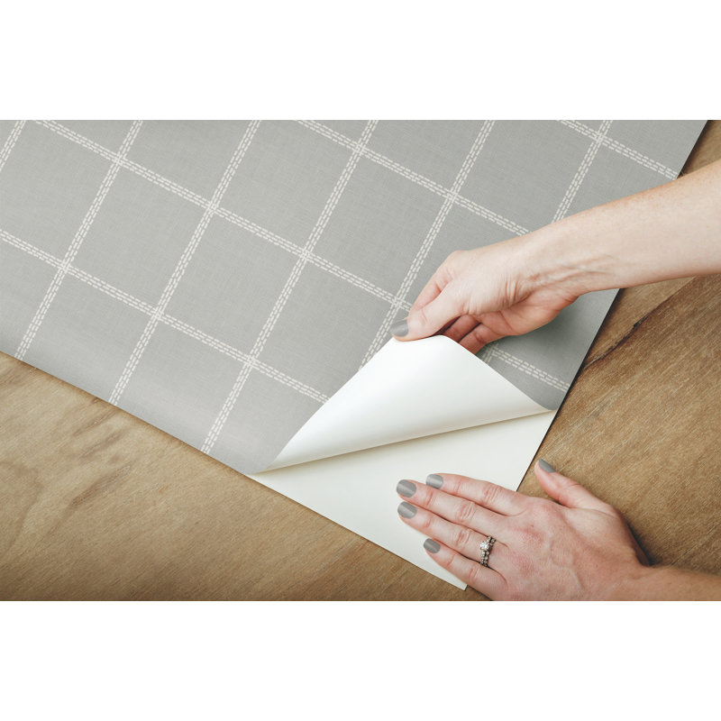 Papier peint adhésif Magnolia Home, gris