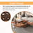 Walnut Square Wood Veneer Coffee Table Sliding Top With Storage