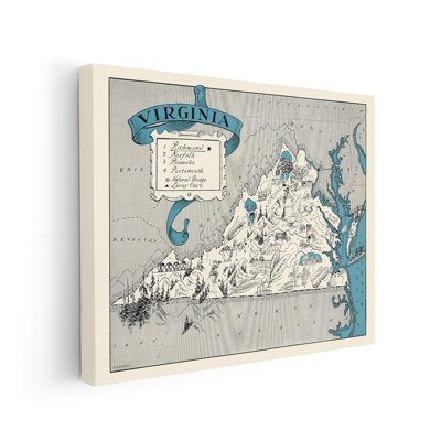 Virginia Pictorial Map
