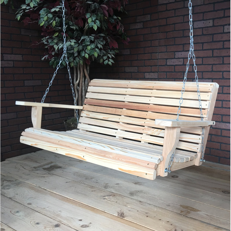 Mahowny 2 Person Porch Swing, Natural