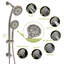 Système de douche polyvalent en nickel brossé polyvalent pour une expérience de spa relaxante