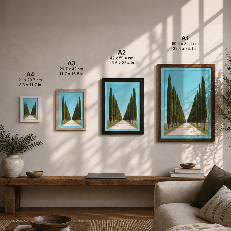 Cypress Avenue Minimalist - Print, Unframed, A3 - 42.0 x 29.7 cm