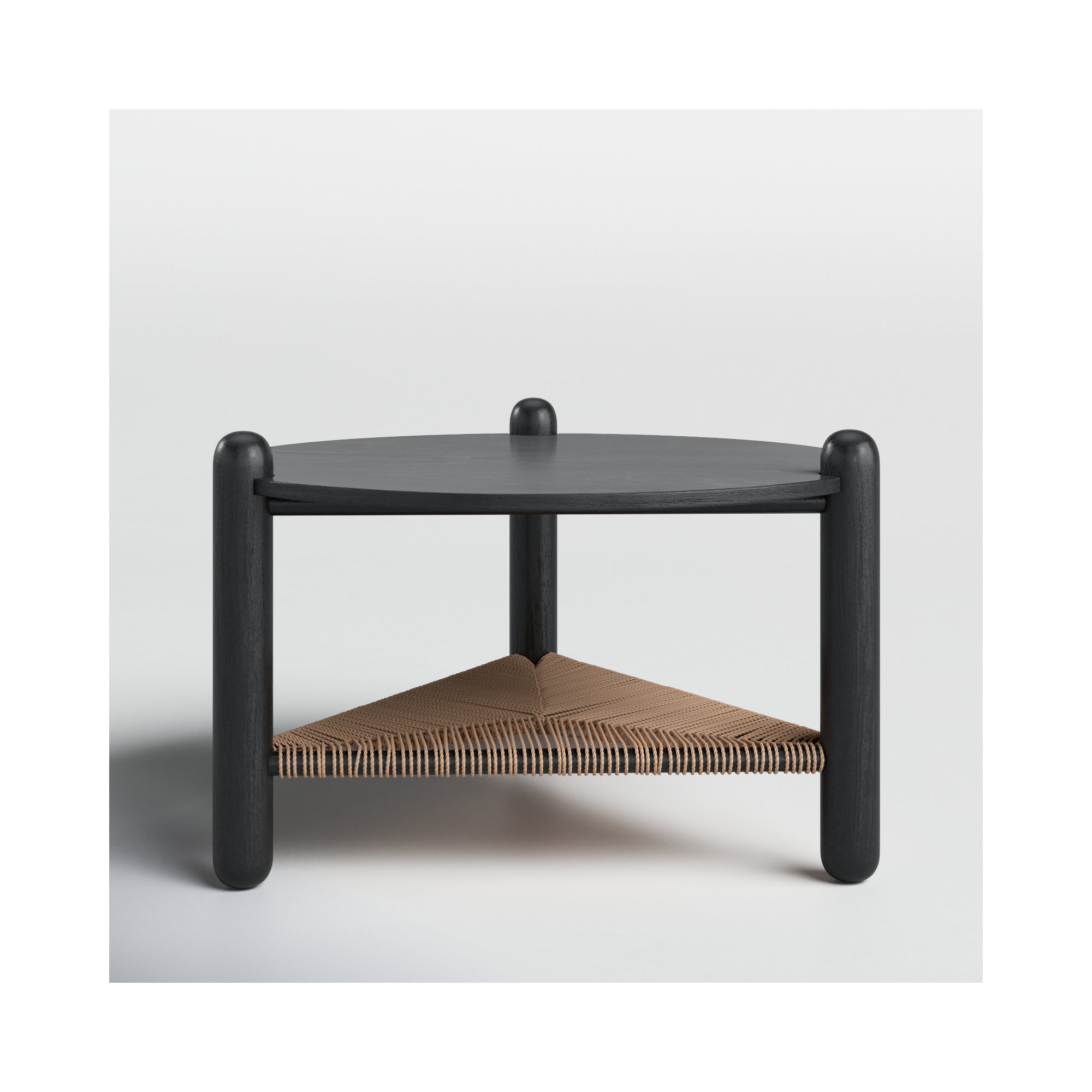 Trish Coffee Table, Black, Wood Black