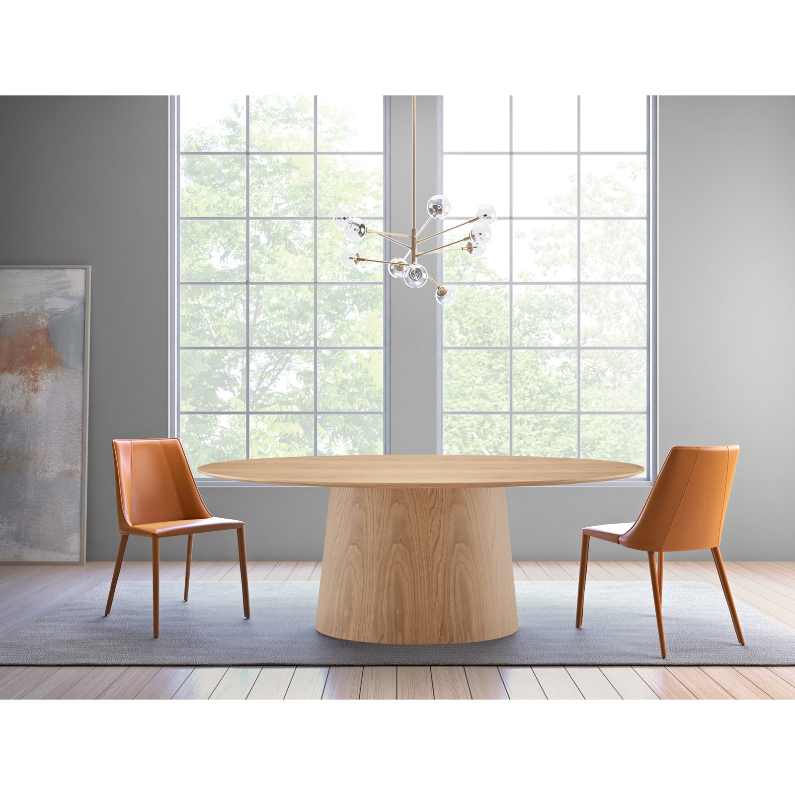 Adara 79" Dining Table, Oak