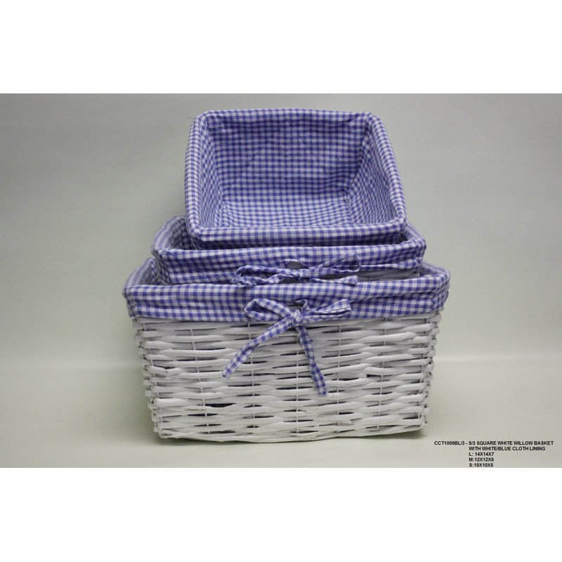 Desti Design Wicker Basket, Blue
