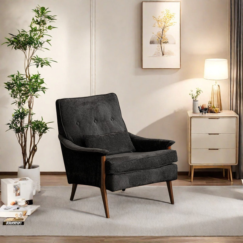 Fauteuil Vandrea, Noir, noir, noir, noir
