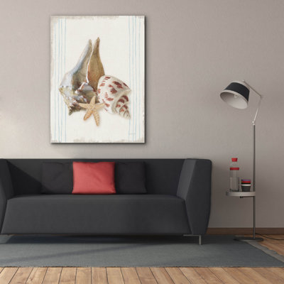 «Floursack Nautical Shells 2» par Danhui Nai, art mural sur toile