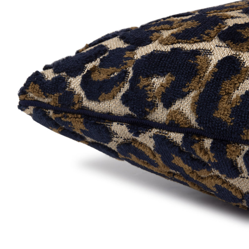 Leopard Decorative Pillow, White/Black, Rectangle 13"H x 22"W