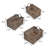 Burruss Bohemian Cottage Woven Hyacinth Rectangular Storage Baskets with Handles (Set of 3)-1943315836