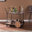 Chariot-bar en bois récupéré