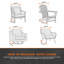 Housse pour chaise longue pivotante 2 pièces Modern Leisure Garrison-102335443