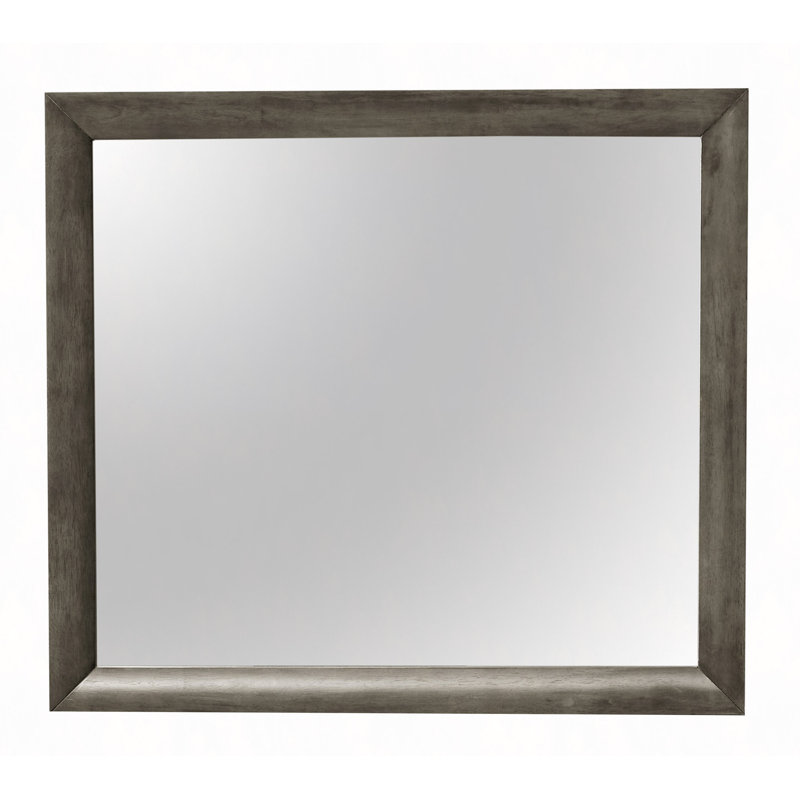 Miroir mural contemporain pour toute pièce, Gris