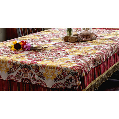 Jacquella Paisley Cotton Blend Tablecloth