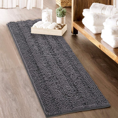 Bath Rugs - Soft  Bathroom Rugs  Farmhouse Floor Cover Water Absorbent Bath Mat Shower Carpet For Toilet Door Way Kitchen Kids Baby, 1 Pc