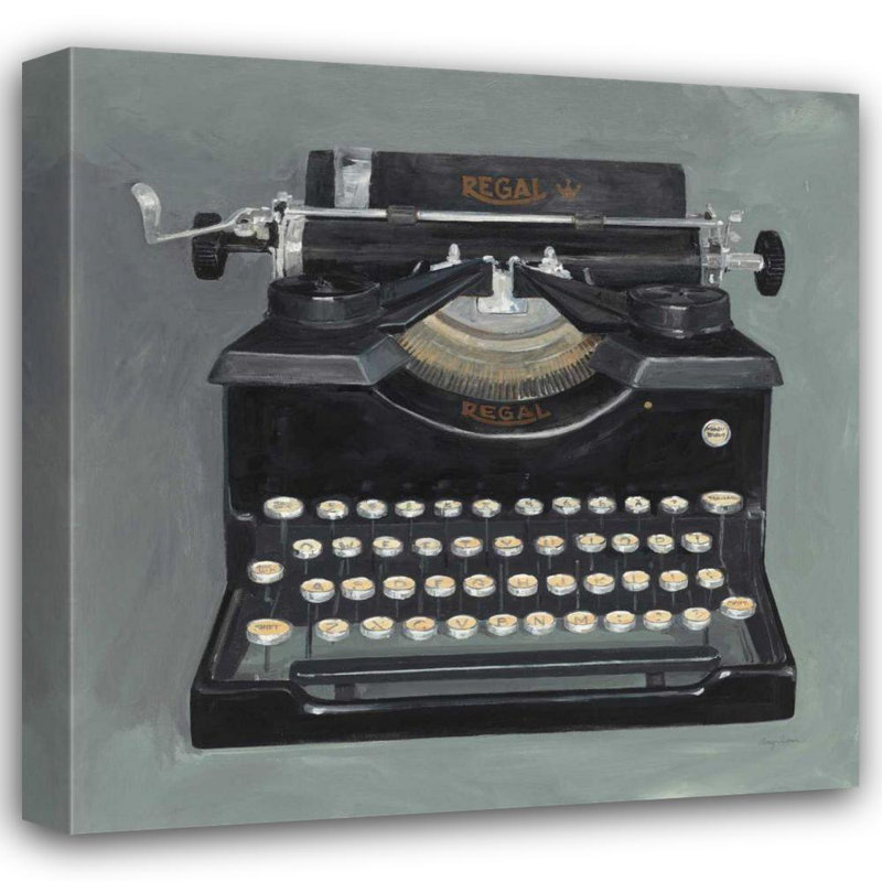 Art sur toile tendue par Red Barrel Studio® Tillmon, Avery Gallery: Classic Typewriter, H 36 po x l 36 po
