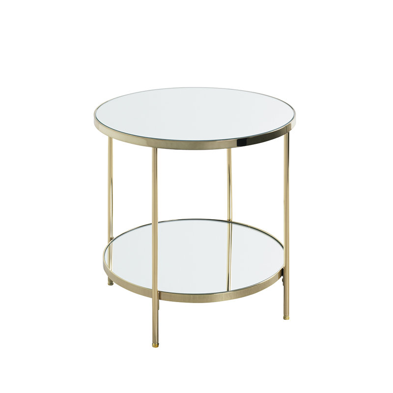 Wayment End Table, Brass -plated
